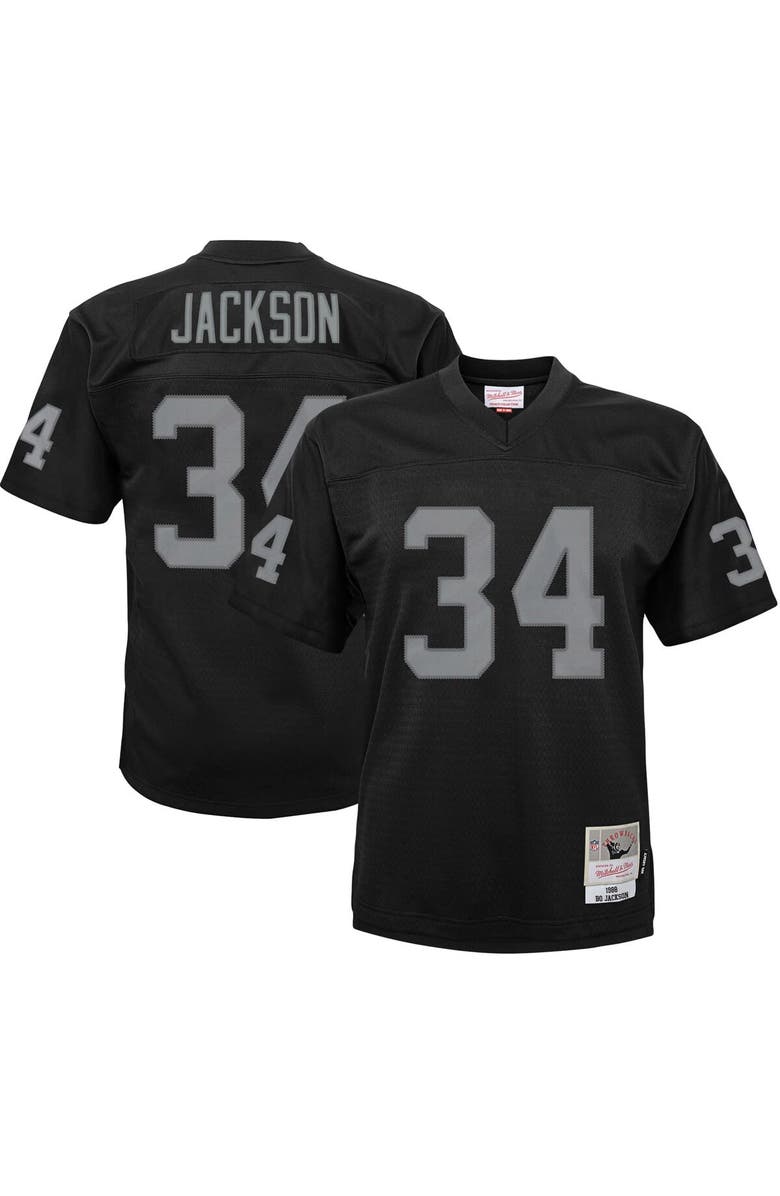Mitchell & Ness Infant Mitchell & Ness Bo Jackson Black Las Vegas Raiders 1988 Retired Legacy Jersey, Main, color, Black