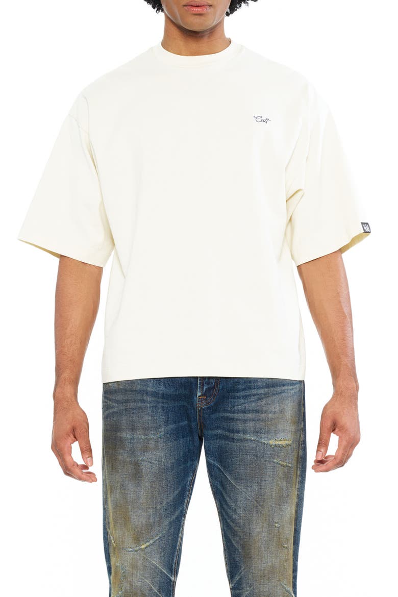 Oversized Boxy Short Sleeve T-Shirt, Main, color, WINTER WHITE