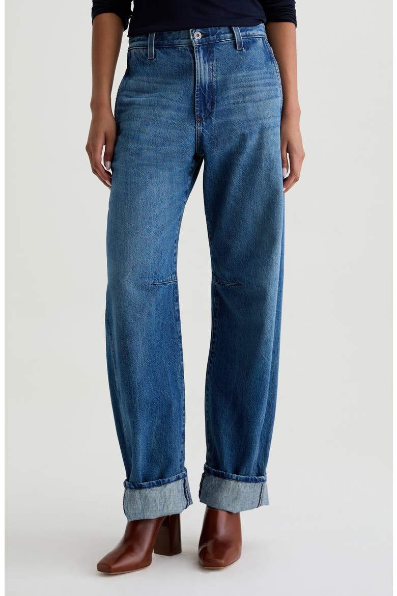 Mercer Cuffed Barrel Jeans, Main, color, NOUVEAU