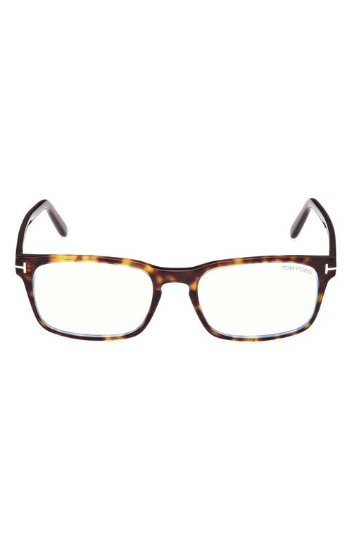 Tom Ford 54mm Rectangular Blue Light Blocking Glasses