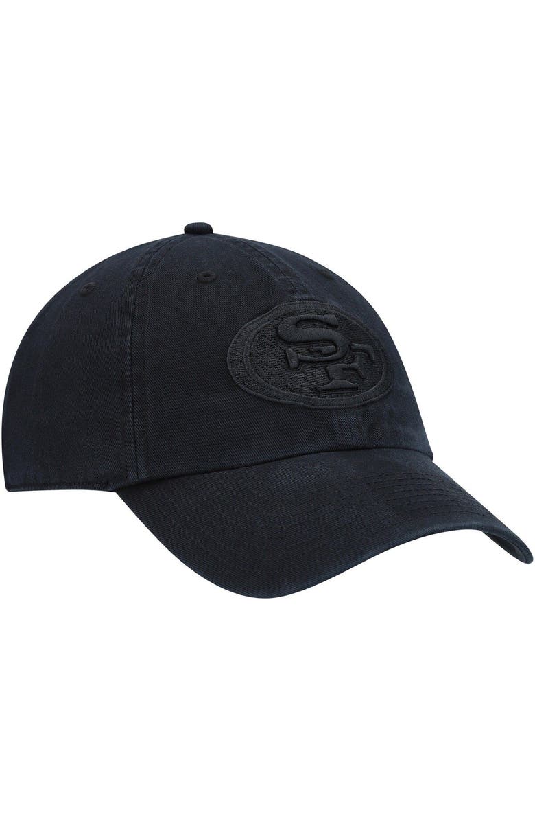 '47 Men's '47 Black San Francisco 49ers Team Tonal Clean Up Adjustable Hat, Alternate, color, Black