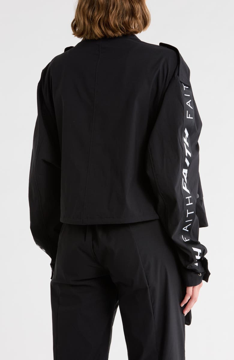 Faith Connexion Cropped Parka, Alternate, color, Black