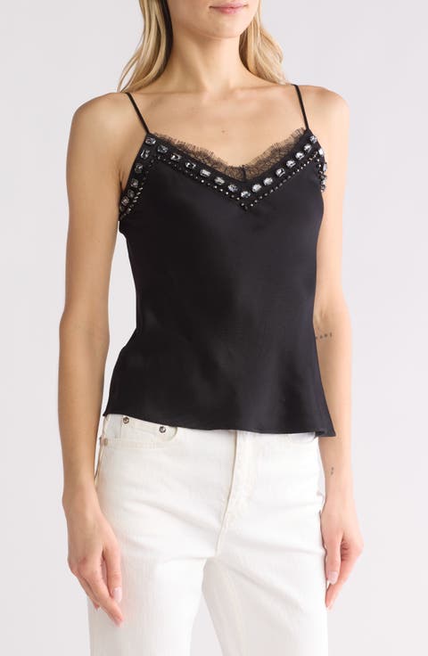 Julia Embellished Satin Camisole