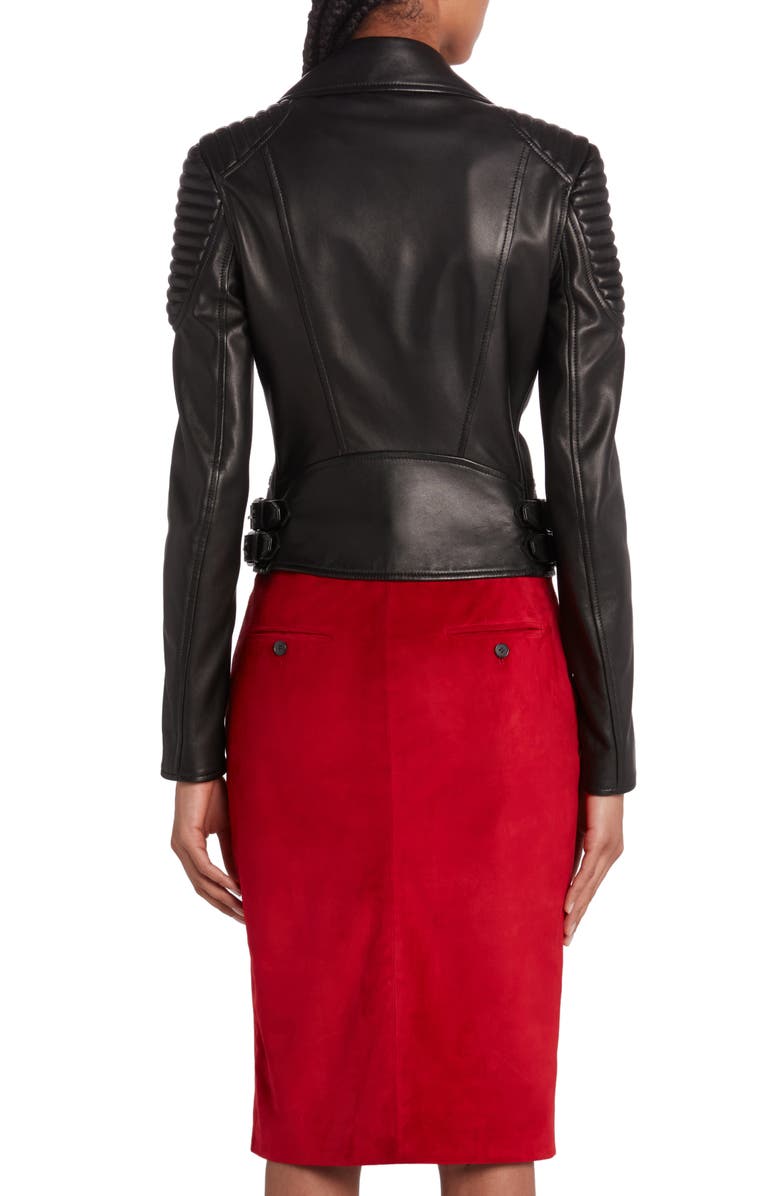 TOM FORD New Plongé Leather Biker Jacket, Alternate, color, 