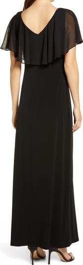 Flutter Sleeve V-Neck Dress