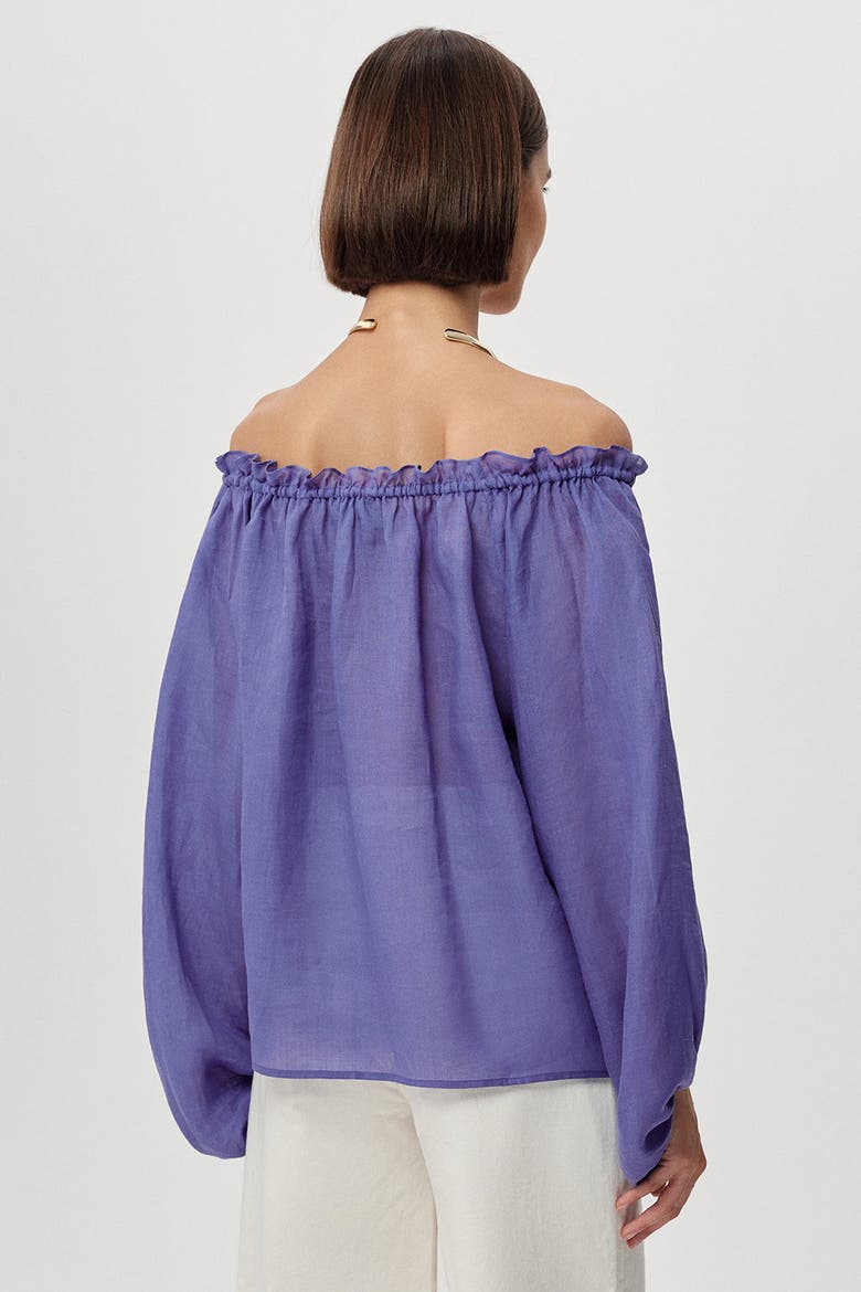 Adriene Tie Neck Blouse, Alternate, color, Lilac