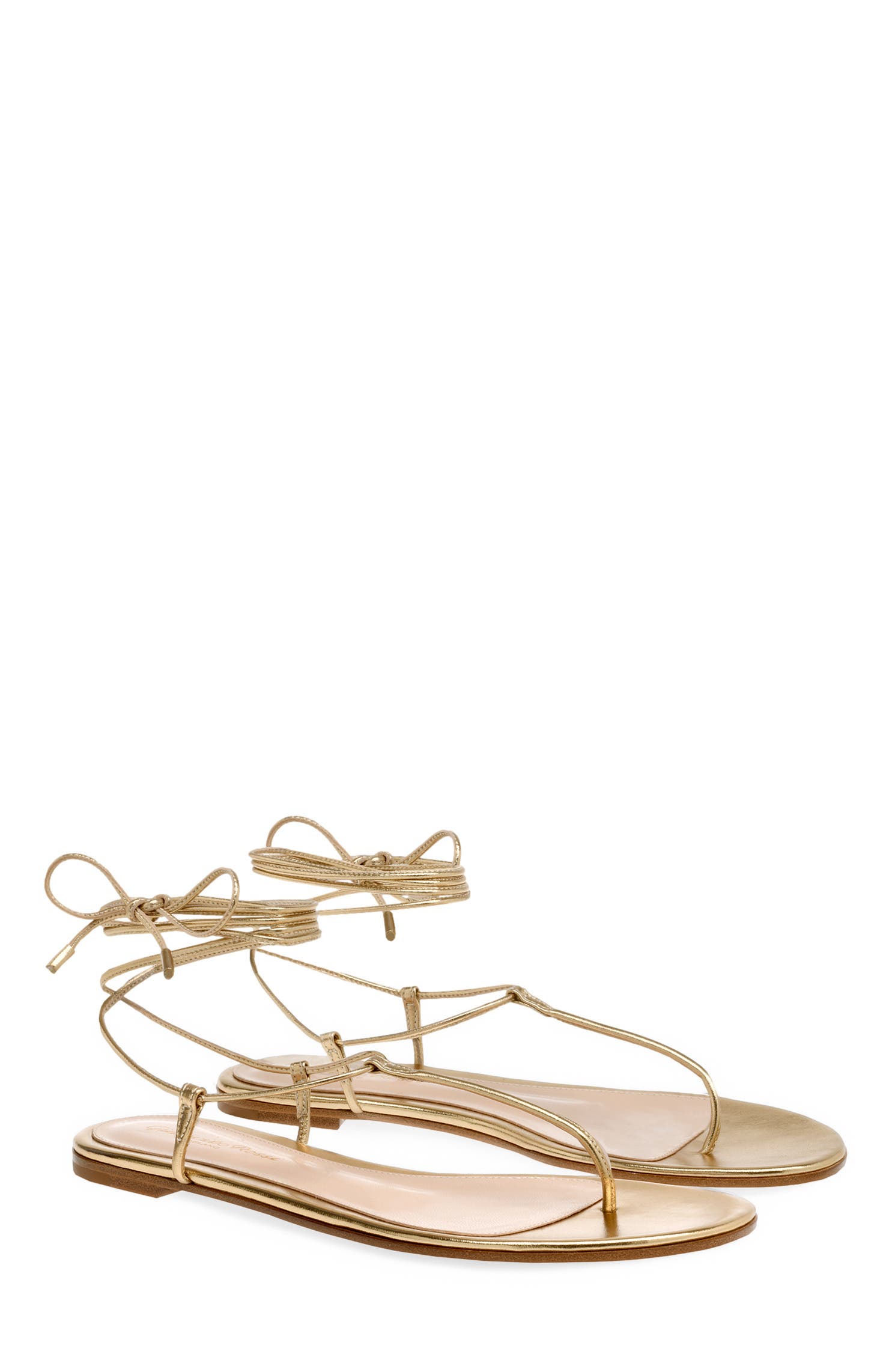 Gwyneth Flat Sandals, Alternate, color, Metallic Gold