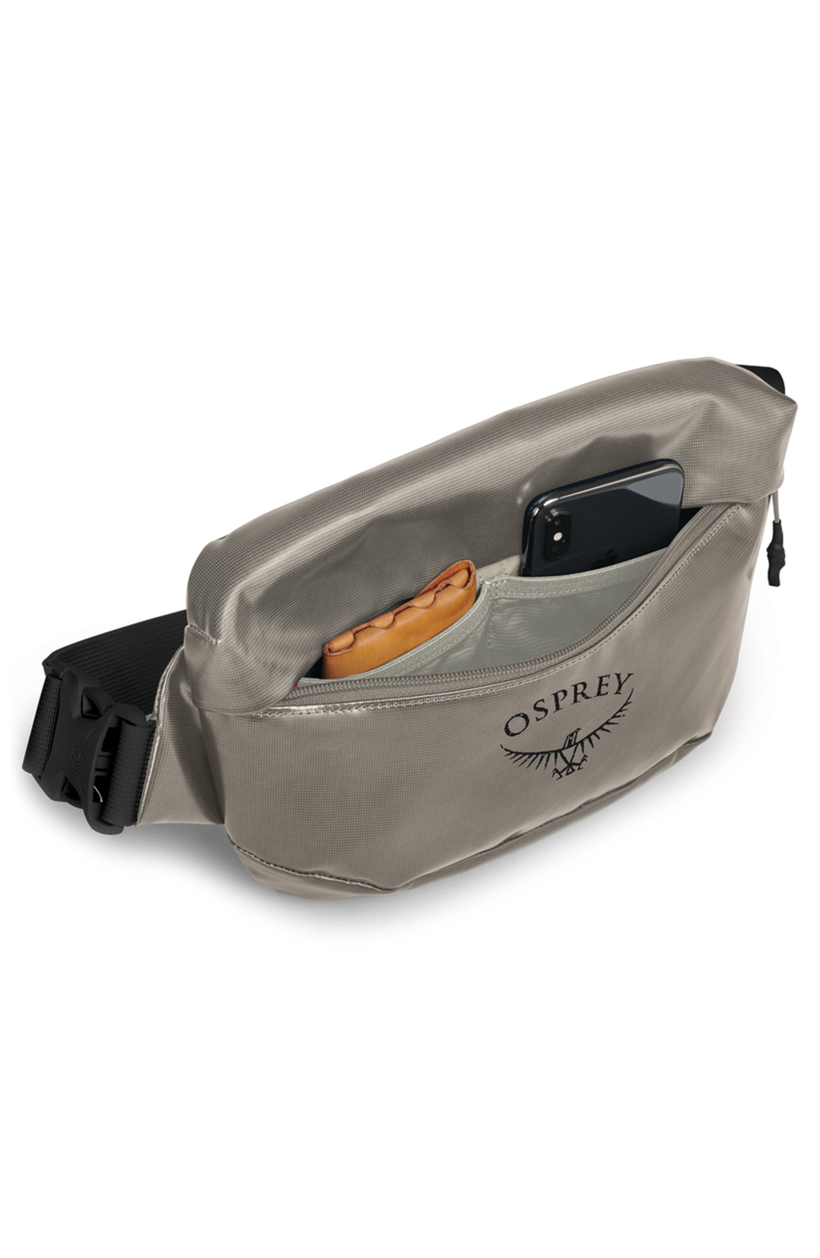 Osprey Transporter Waist Pack, Alternate, color, Tan Concrete
