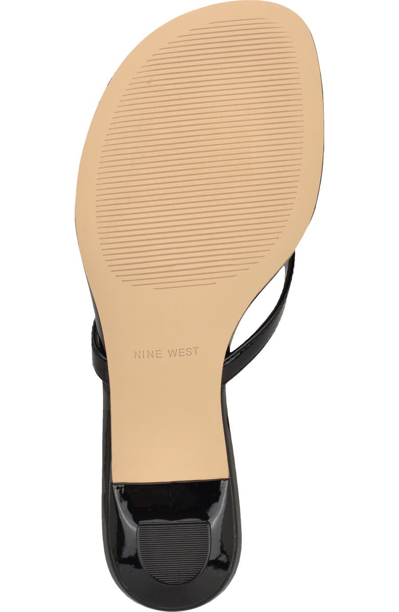 Nine West Cruise Kitten Heel Flip Flop, Alternate, color, Black