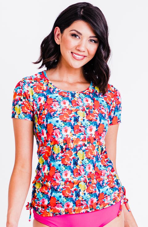 Short Sleeve Adele Swim Top