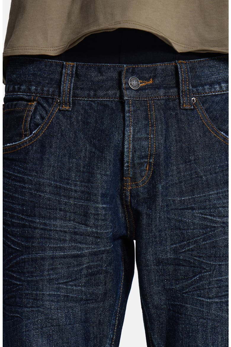 Coated Jude Flare Leg Jeans, Alternate, color, DENIM