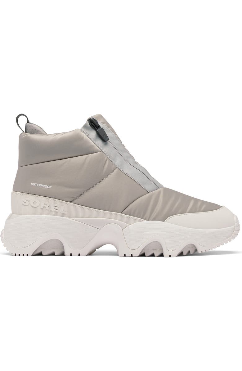 SOREL Kinetic Impact Waterproof Zip Bootie, Alternate, color, Chrome Grey/ Moonstone