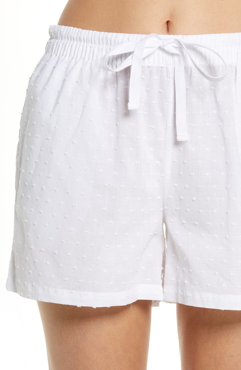 Papinelle Swiss Dot Cotton Cami & Boxer Pajamas, Alternate, color,