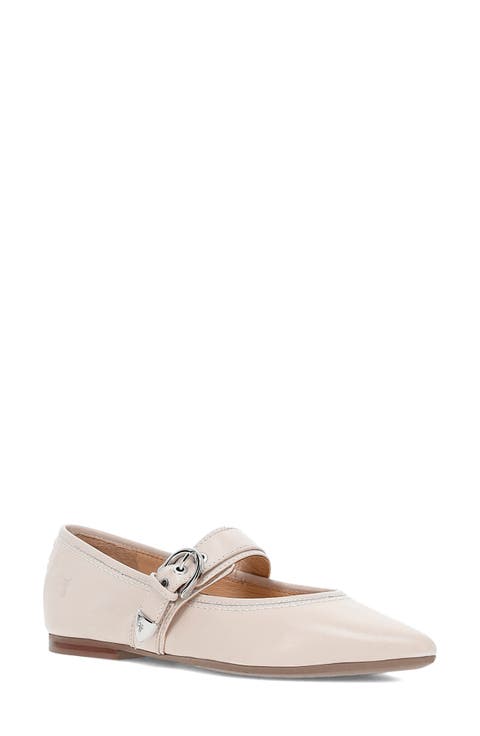 Heather Pointed Toe Mary Jane Flat (Women)