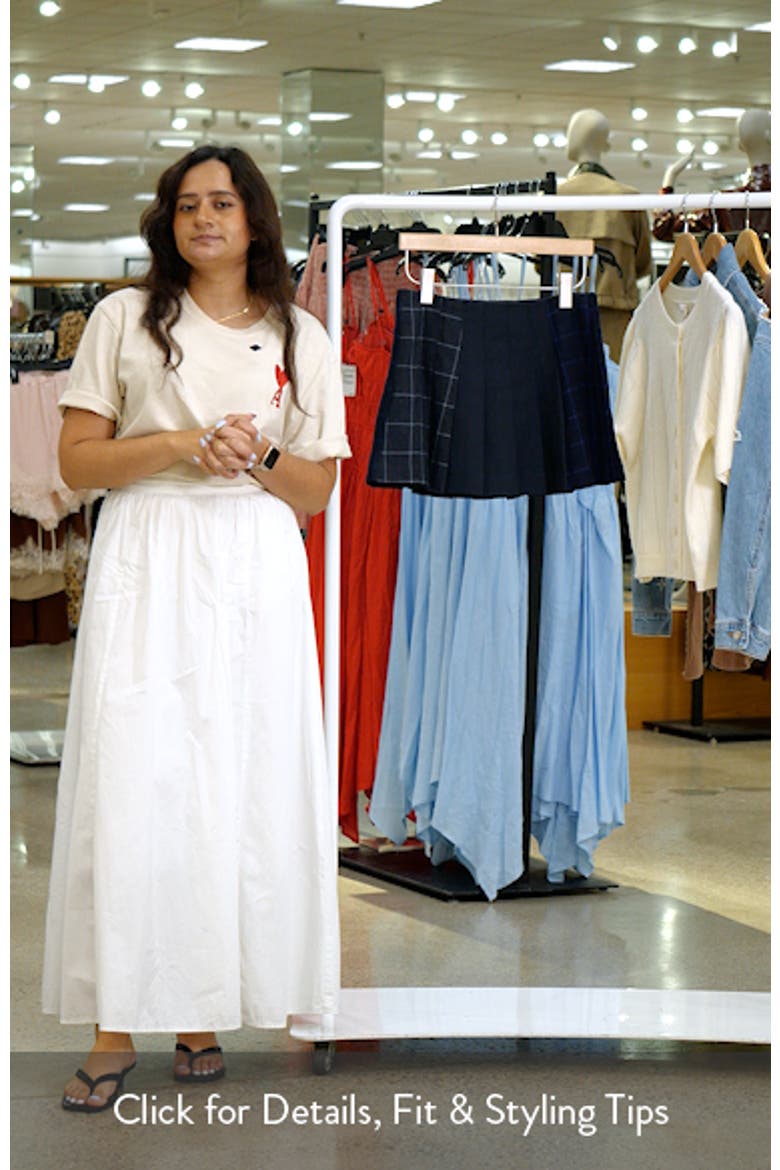 Pleated Mixed Pattern Miniskirt video