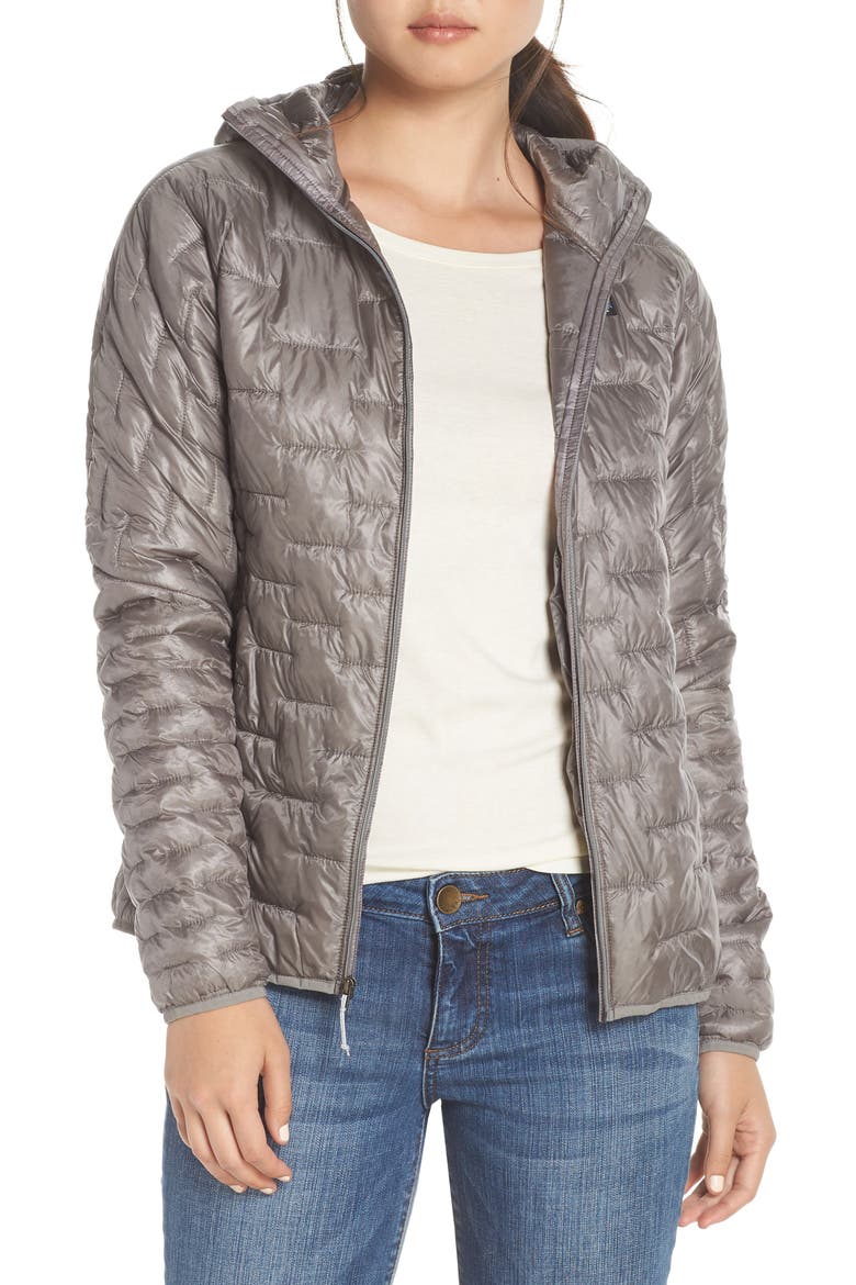 Micro Puff Hoodie, Main, color, FEATHER GREY