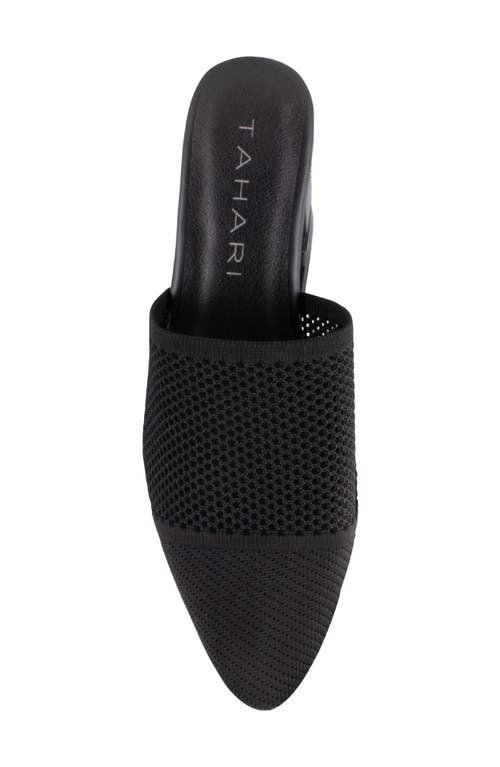 Tahari Santorini Knit Mule In Black