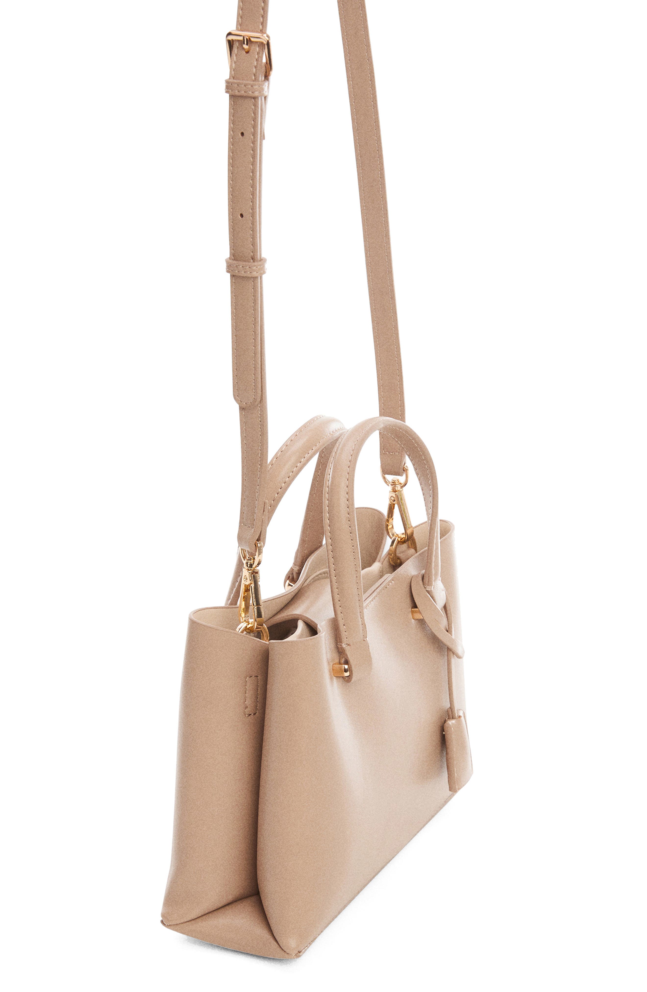 Faux Leather Crossbody Bag, Alternate, color, OFF WHITE