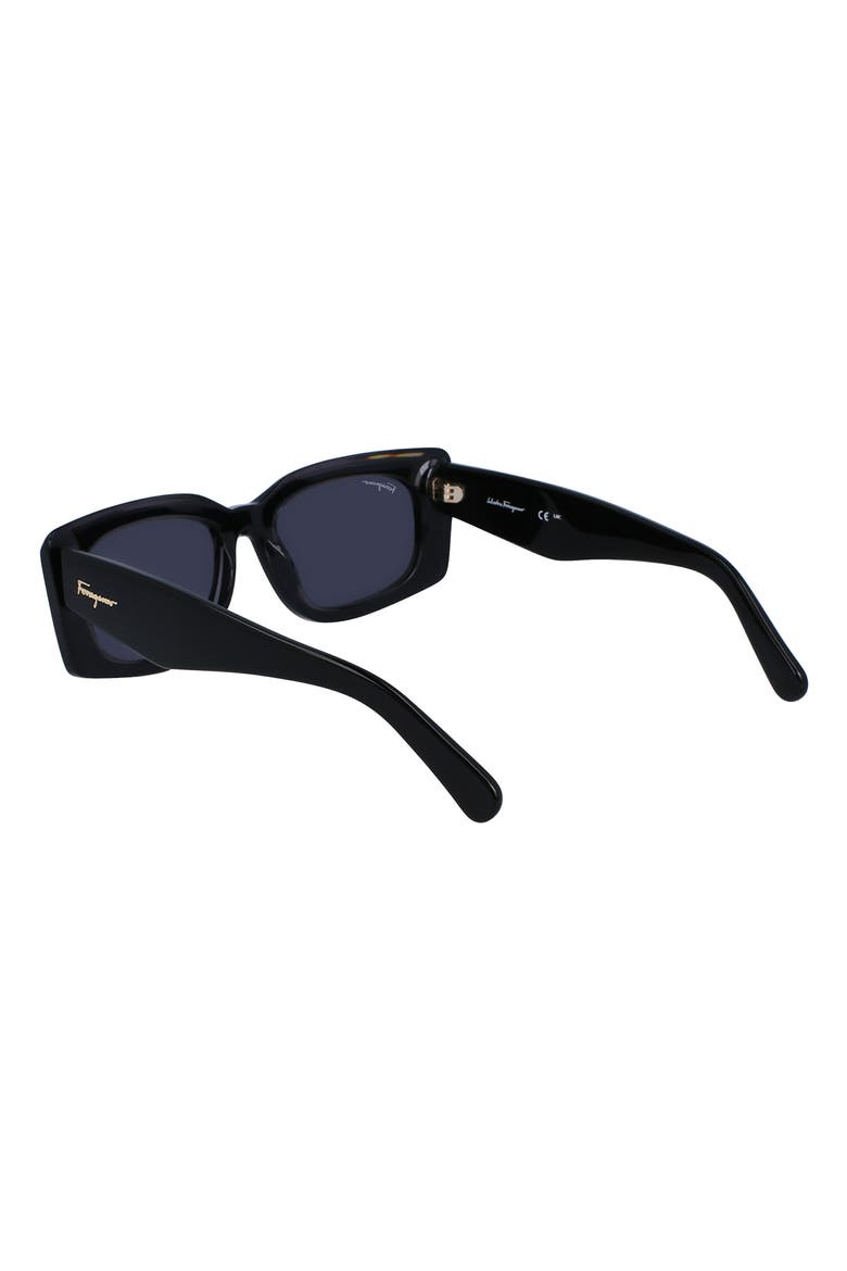 54mm Rectangular Sunglasses, Alternate, color, DARK GREY/ GREY