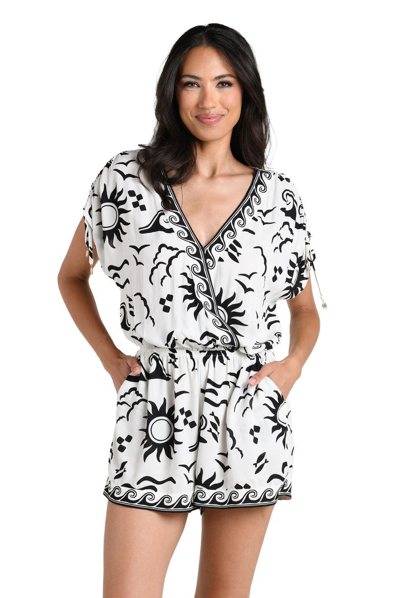 Waves Rio Cover-Up Romper, Alternate, color, IVORY