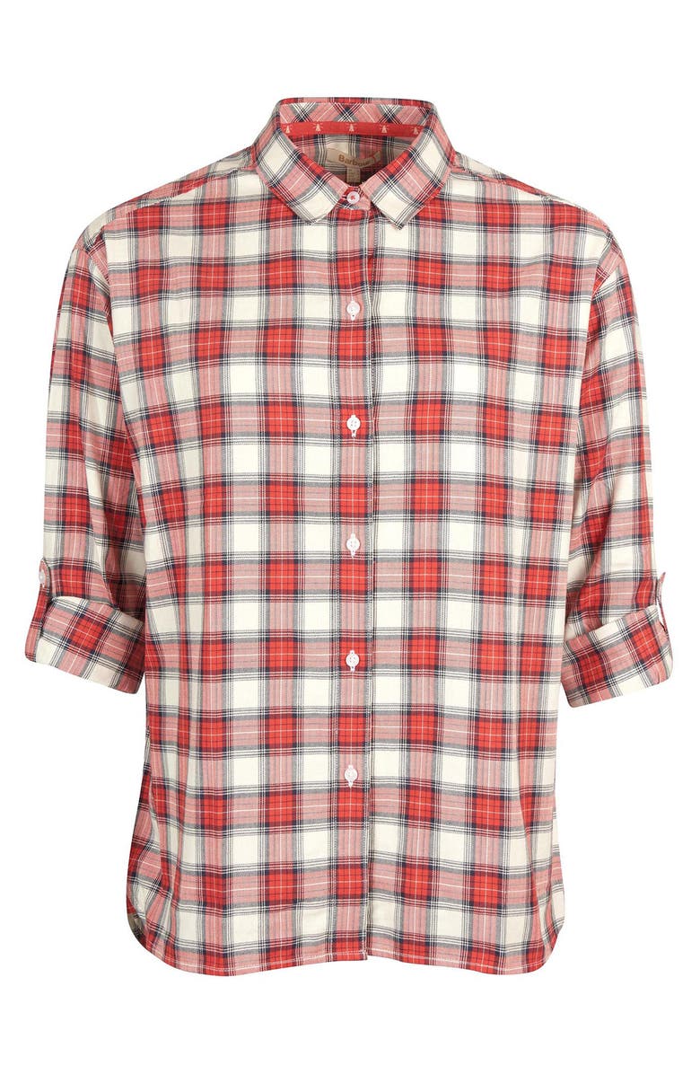 Barbour Hauxley Plaid Stretch Cotton Shirt, Alternate, color,