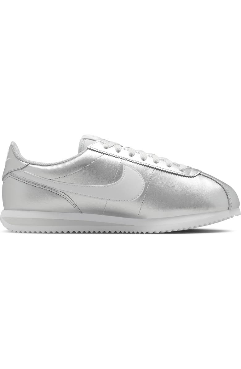 Nike Cortez Sneaker, Alternate, color, Metallic Silver/ Grey/ White