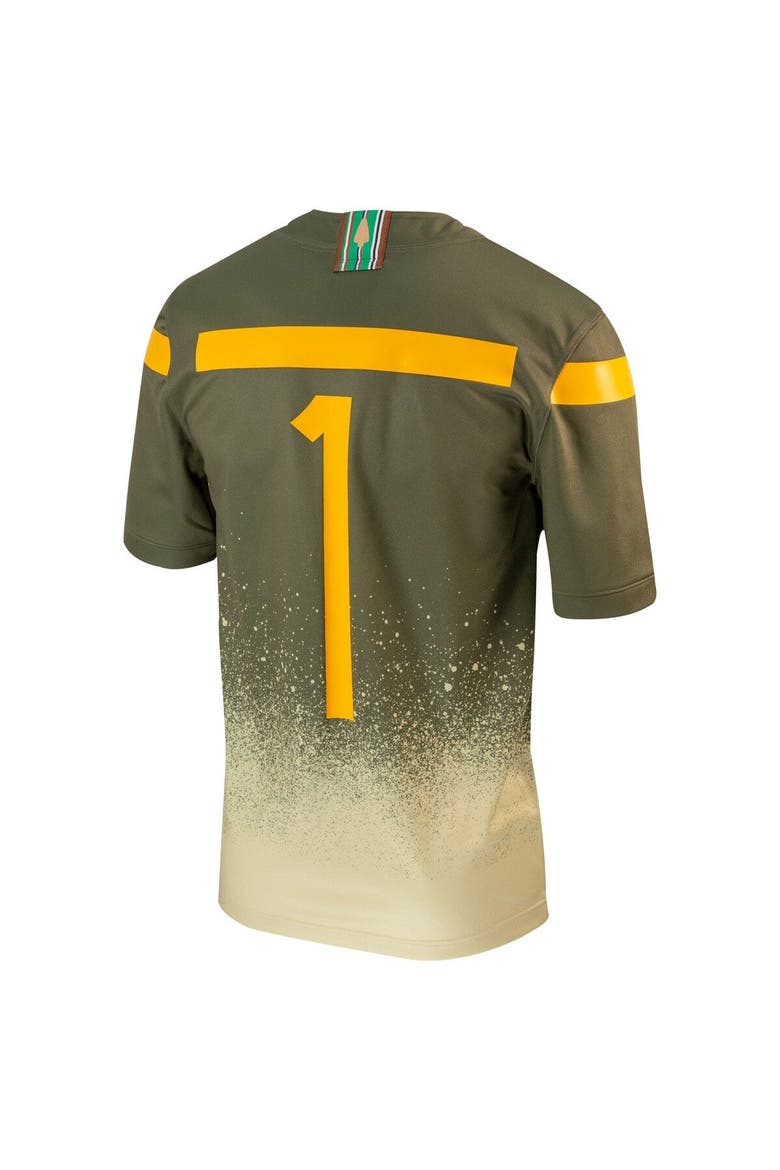 Men's Nike #1 Olive Army Black Knights 1st Armored Division Old Ironsides Untouchable Football Jersey, Alternate, color, Olive