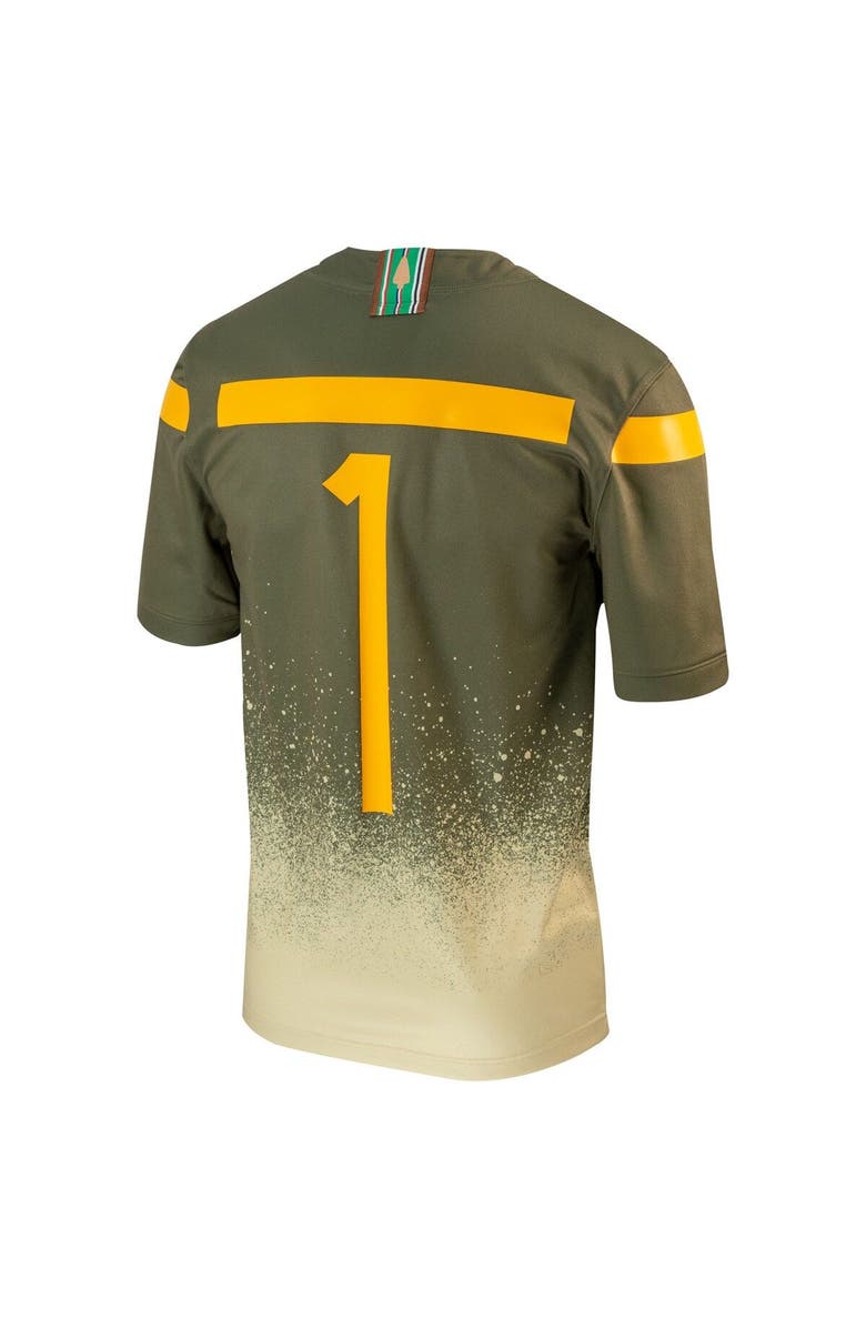 Nike Men's Nike #1 Olive Army Black Knights 1st Armored Division Old Ironsides Untouchable Football Jersey, Alternate, color, 