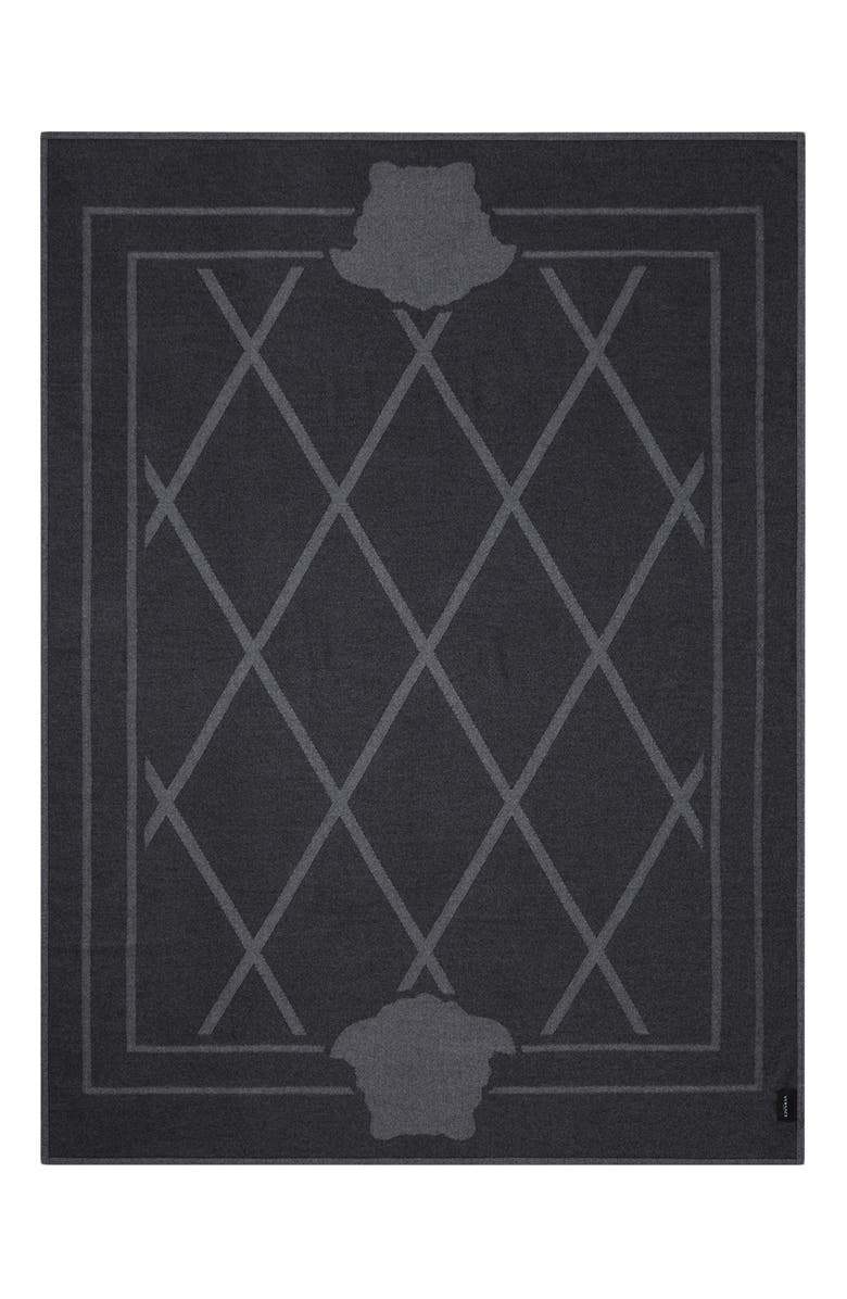 Versace Shadov Reversible Blanket Throw, Alternate, color, 