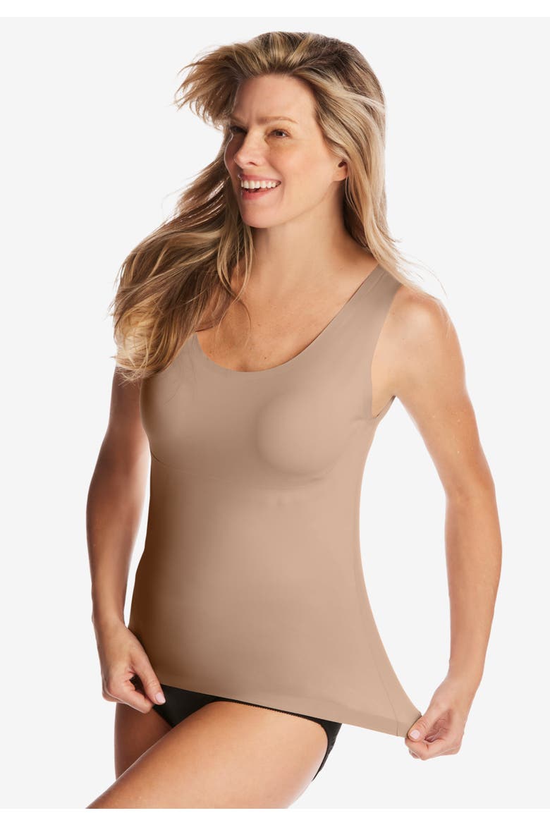 Invisible Shaper Light Control Camisole, Alternate, color, NUDE