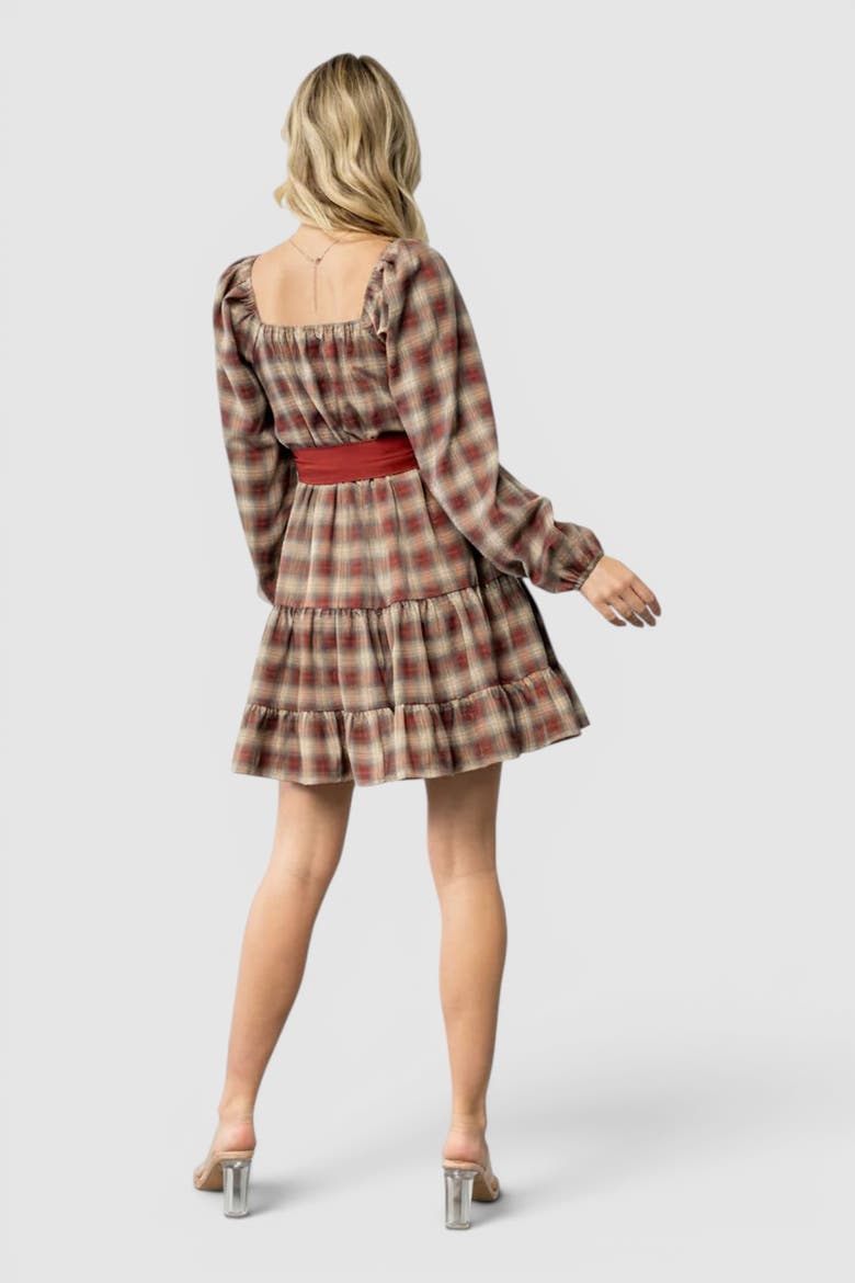Stina Short Dress, Alternate, color, Rust, Multi Color