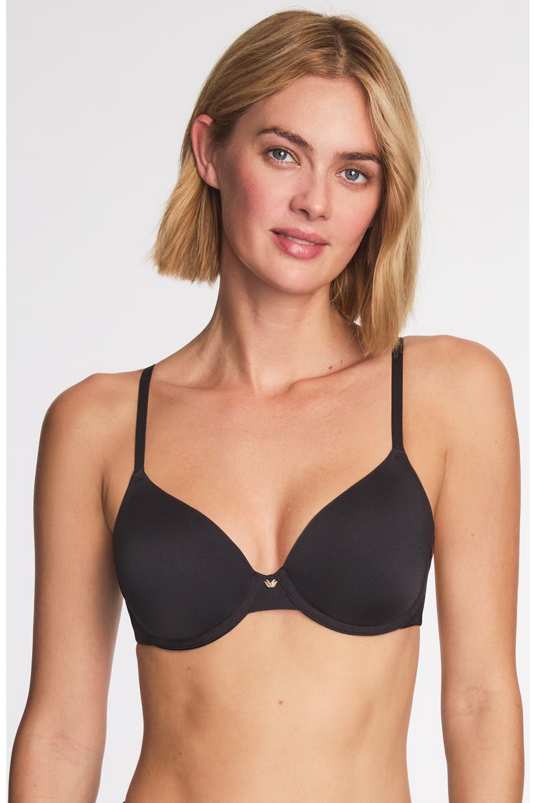 Baseline Underwire Contour Bra, Alternate, color, BLACK