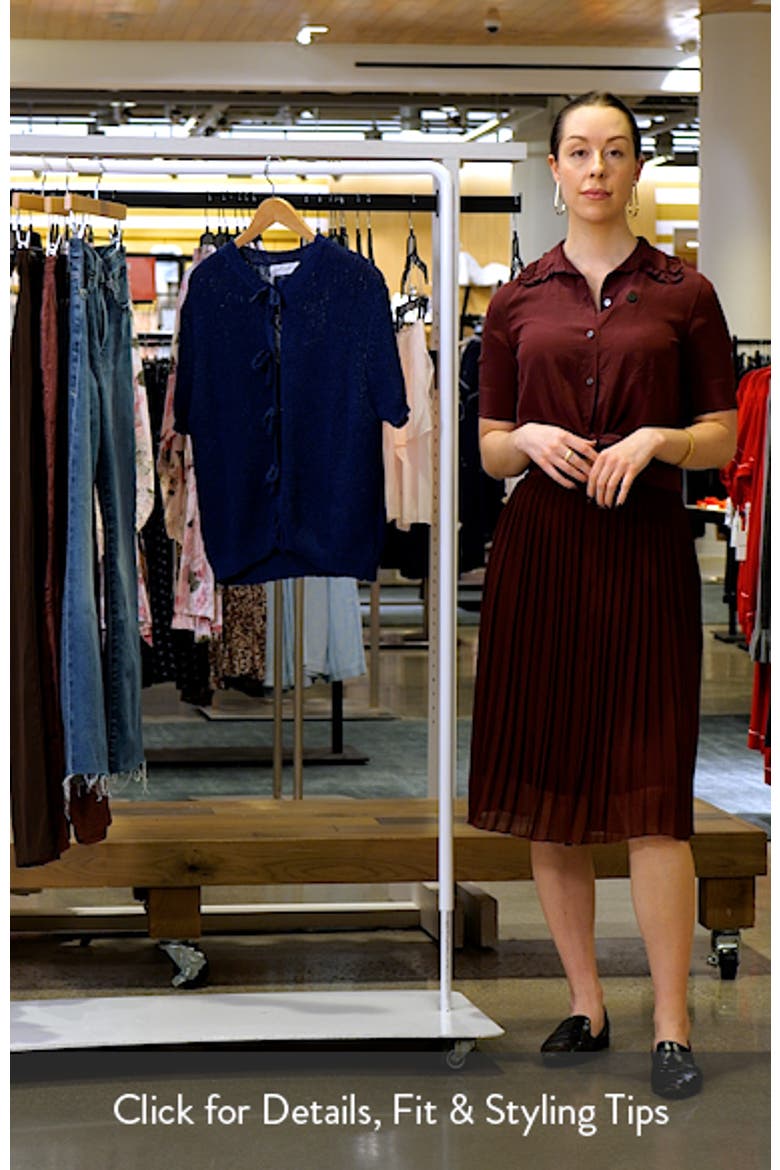 Gemma Bow Accent Short Sleeve Cardigan video