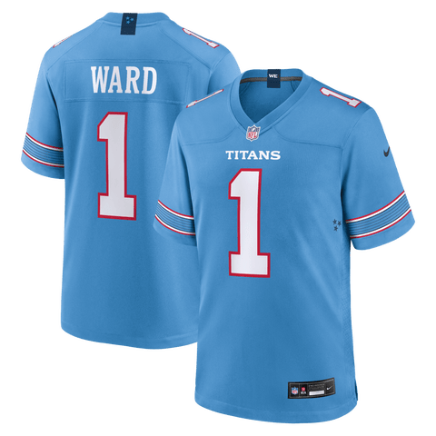 Men's Nike Cameron Ward Light Blue Tennessee Titans Game Jersey