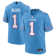 Nike Men's Nike Cameron Ward Light Blue Tennessee Titans Game Jersey