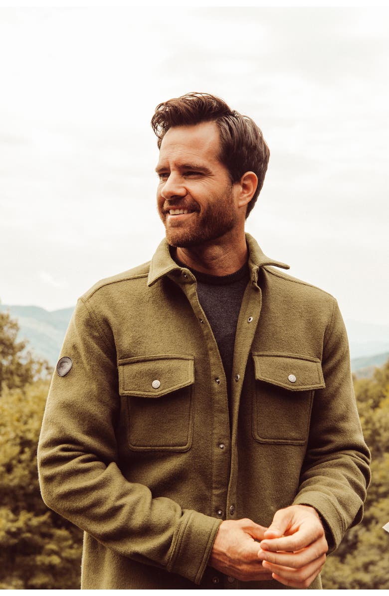 Mountain Khakis Dover Wool Shirtjac, Alternate, color, Heather Grey