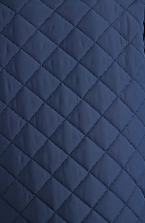 Thread & Supply Quilted Puffer Jacket In Blue