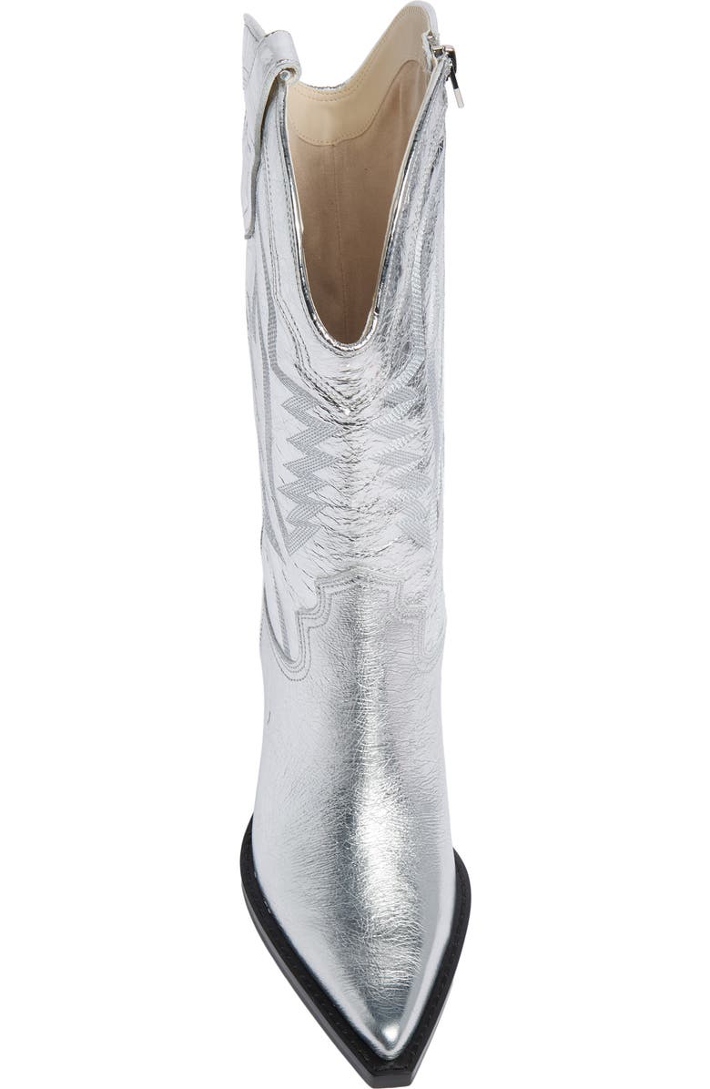 Dolce Vita Ryland Western Boot, Alternate, color, Silver