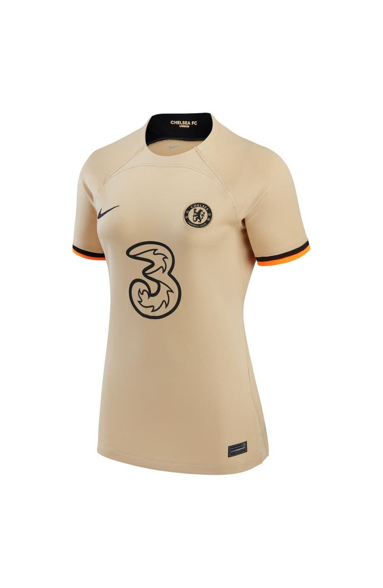 Nike Women's Nike N'Golo Kanté Gold Chelsea 2022/23 Third Replica Player Jersey, Alternate, color, 