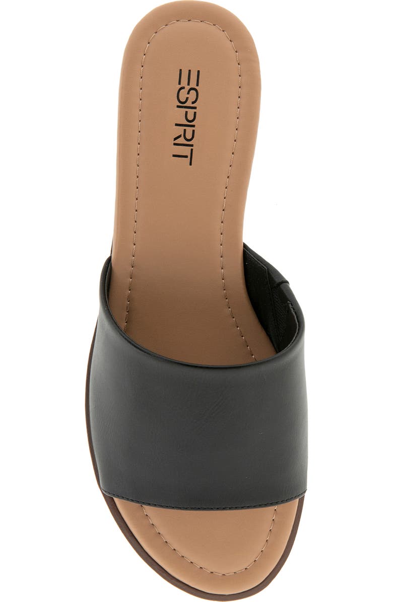 Esprit Delaney Slide Sandal, Alternate, color, Black Pu