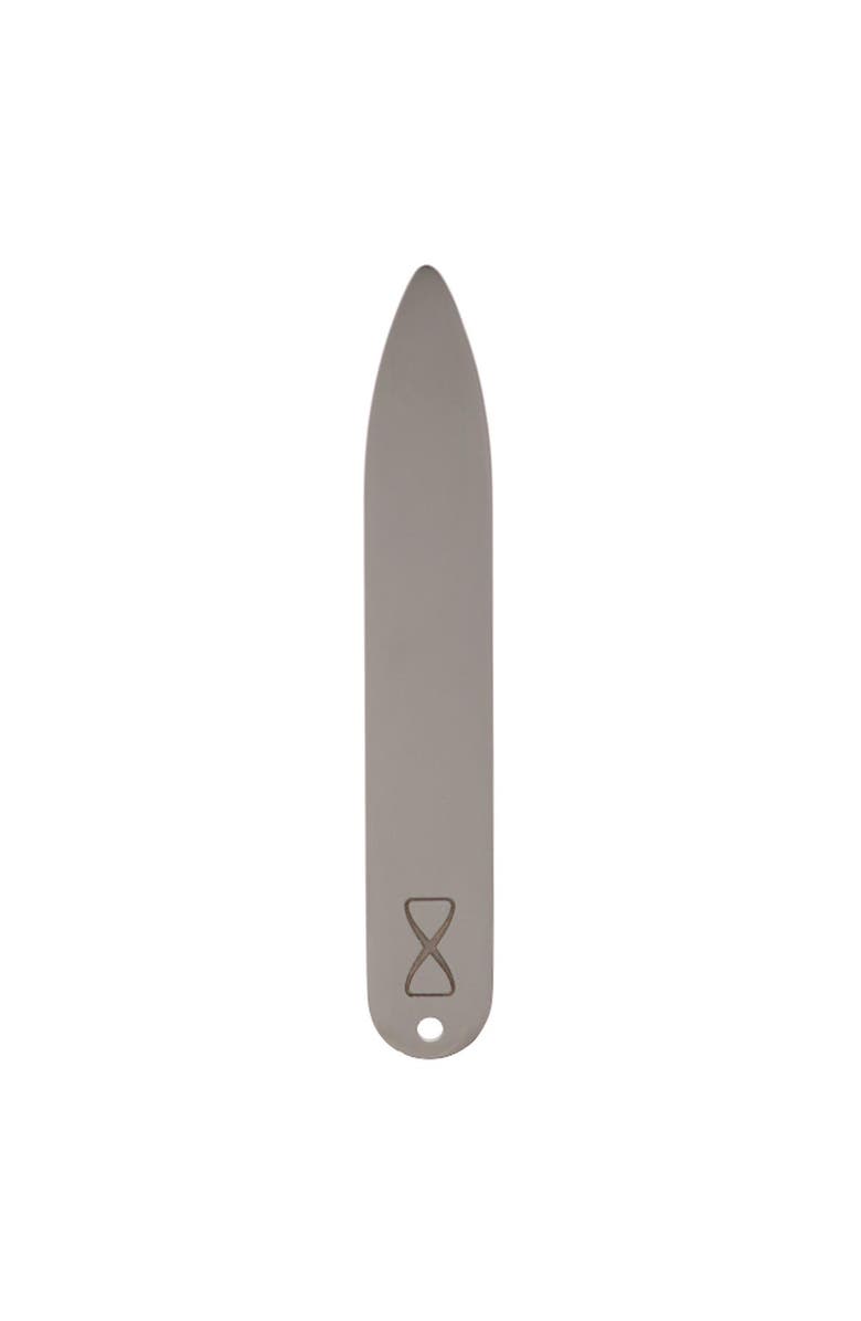 Trafalgar Sutton Stainless Steel Collar Stays, Main, color, Silver