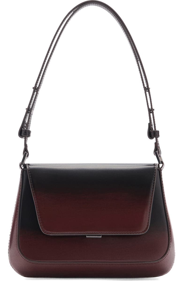 MANGO Gradient Flap Faux Leather Shoulder Bag, Main, color,