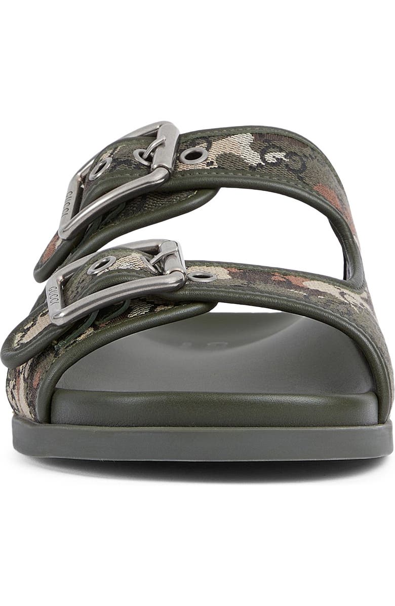 Gucci Rhein Slide Sandal, Alternate, color, Green Mix Color