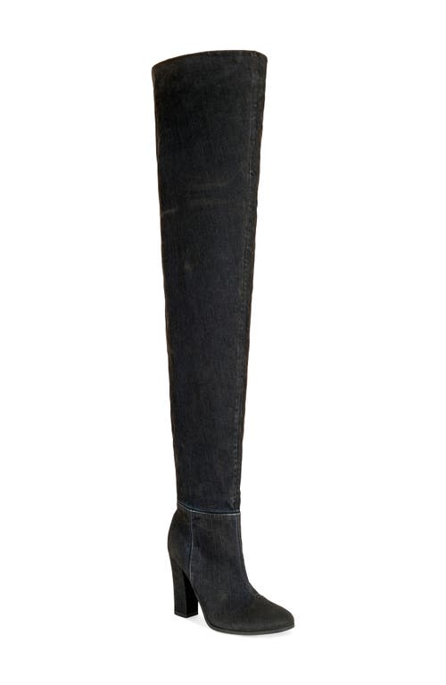 Azalea Wang Nanette Thigh High Boot In Black