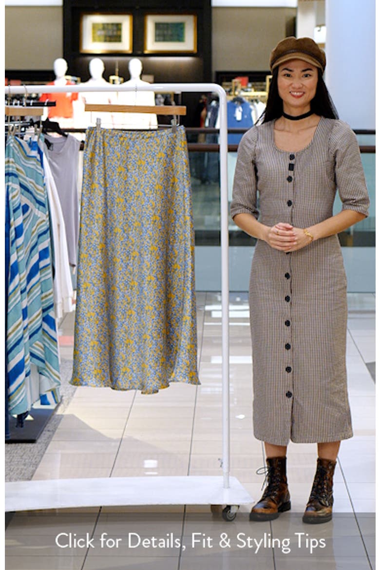Bias Cut Satin Maxi Skirt video