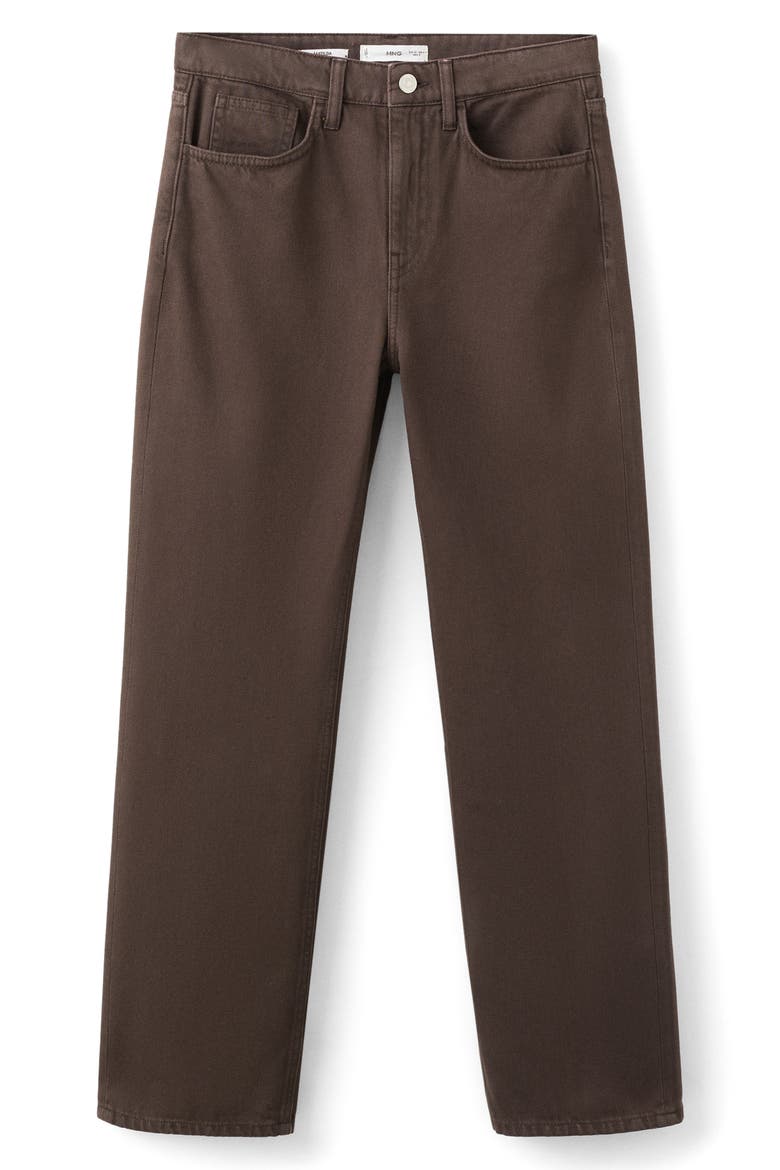 Matilda Mid Rise Straight Leg Jeans, Alternate, color, CHOCOLATE