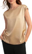 Lilysilk Women's Basic Cap Sleeves Silk Tee