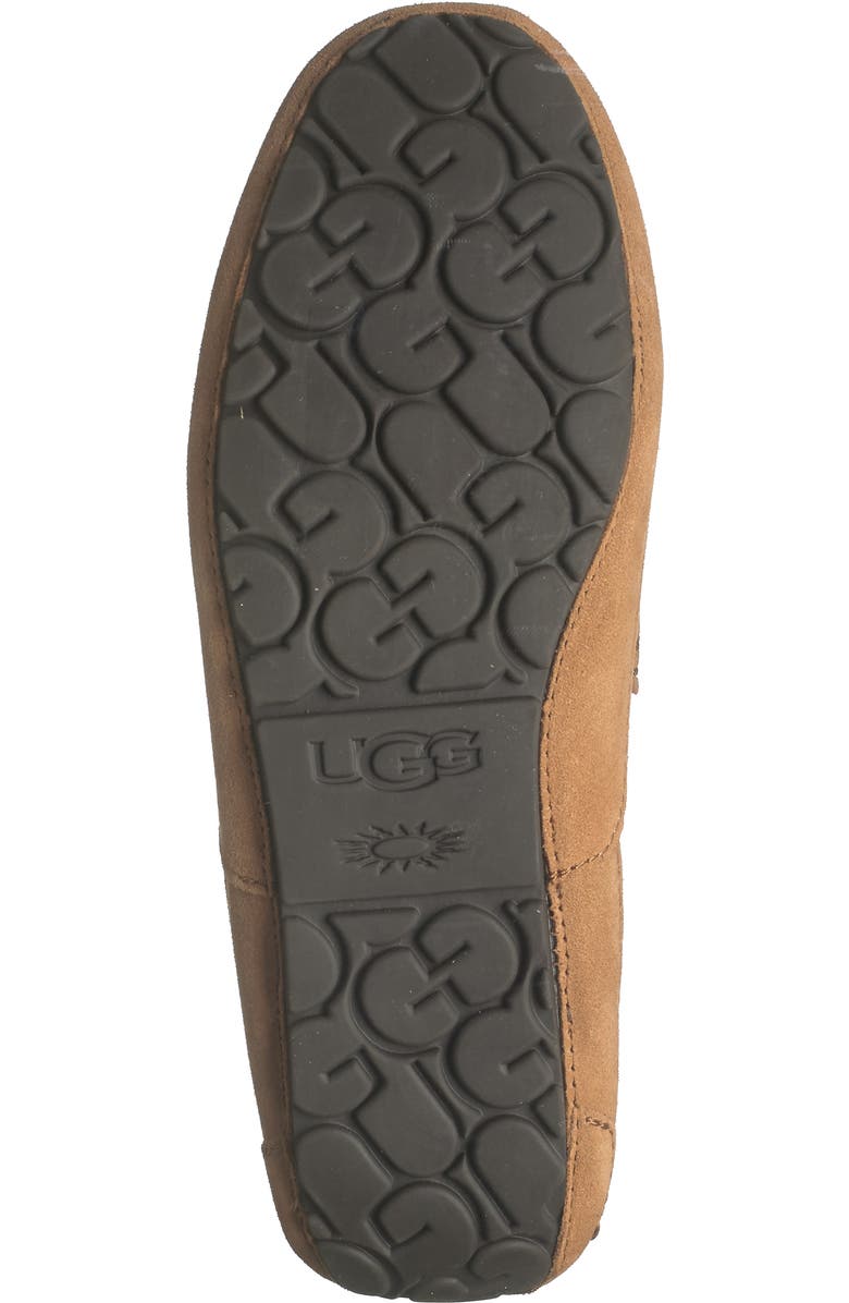 UGG<sup>®</sup> Alder Faux Shearling Lined Suede Slipper, Alternate, color, Chestnut