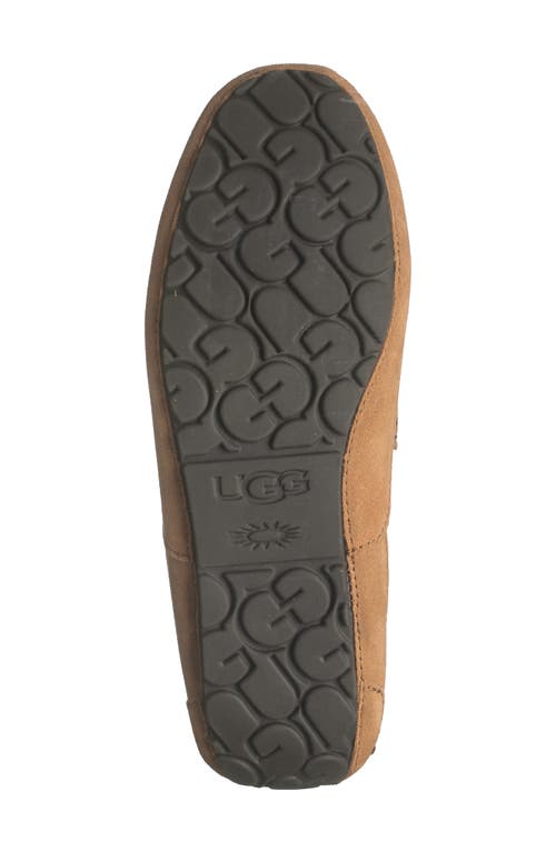 Ugg Alder Faux Shearling Lined Suede Slipper In Chestnut