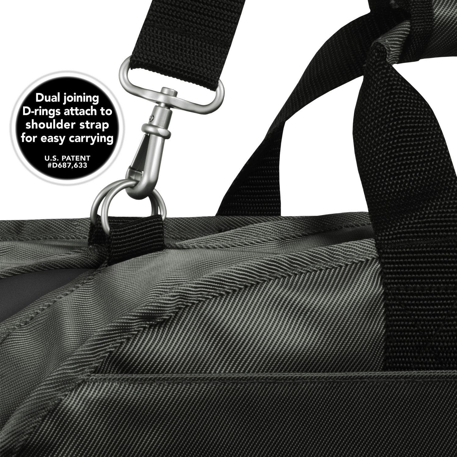 Wallybags 42" Premium Travel Garment Bag With Shoulder Strap,  Red, Alternate, color, Grey